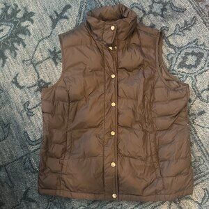 Land's End Black Down Puffer Vest (Sz L 14-16)
